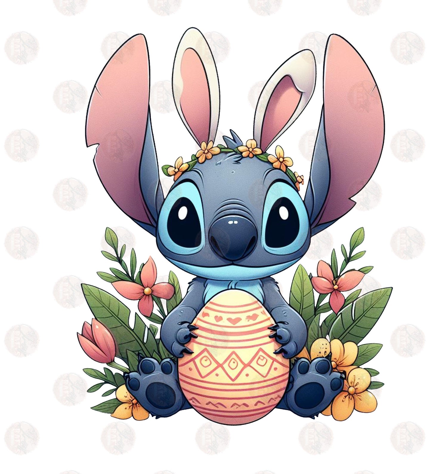 Blue Panda Easter Transfer