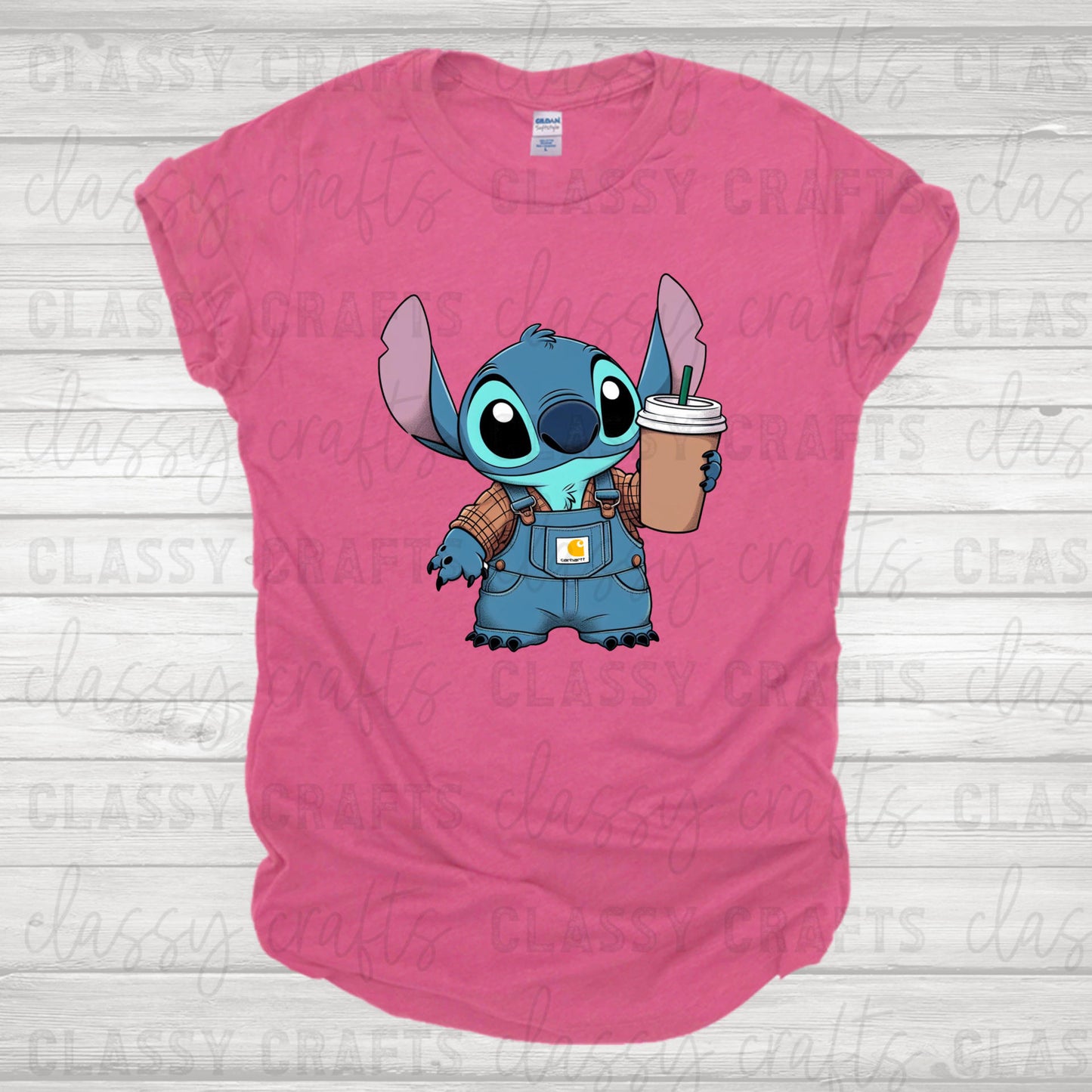 Blue Koala Drinking Coffee Transfer