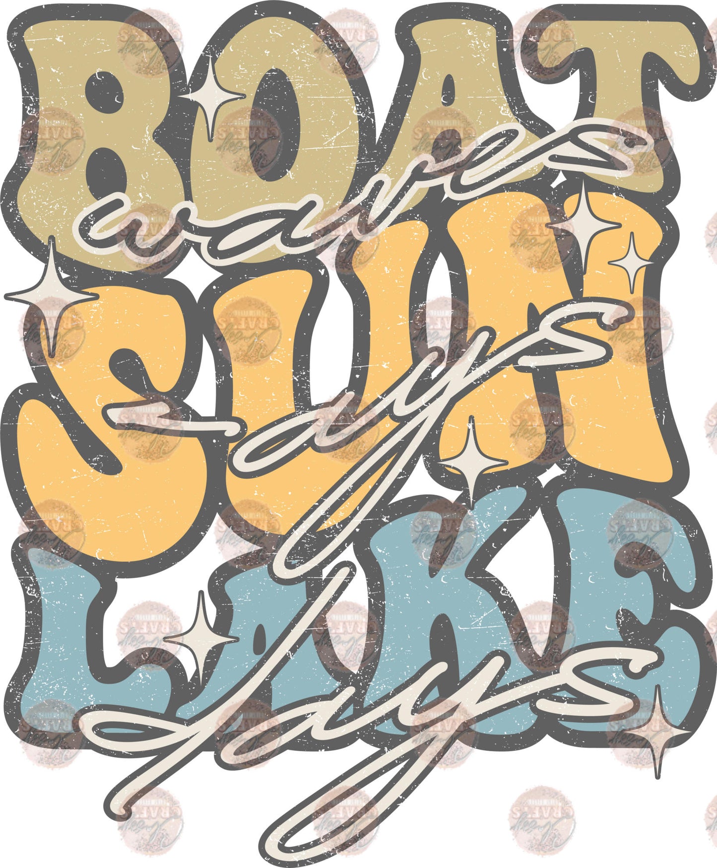 Boat Waves Sun Rays Lake Days Transfer