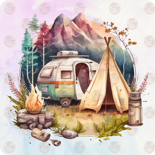 Bonfire Nights Car Coaster - Sublimation Transfer