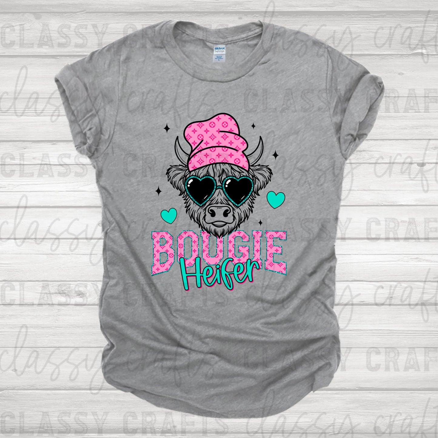 Bougie Heifer Pink Transfer