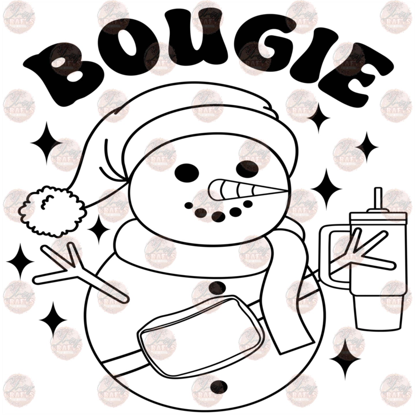 Bougie Snowman Transfer