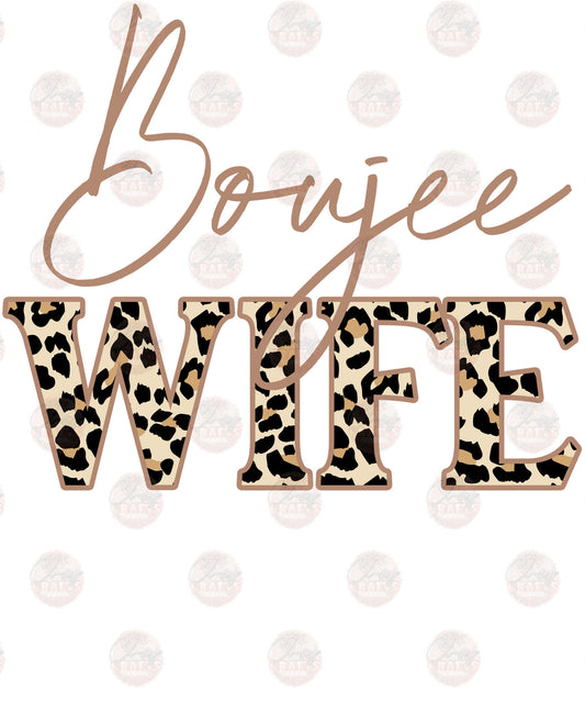 Boujee Wife Brown Cheetah - Sublimation Transfers