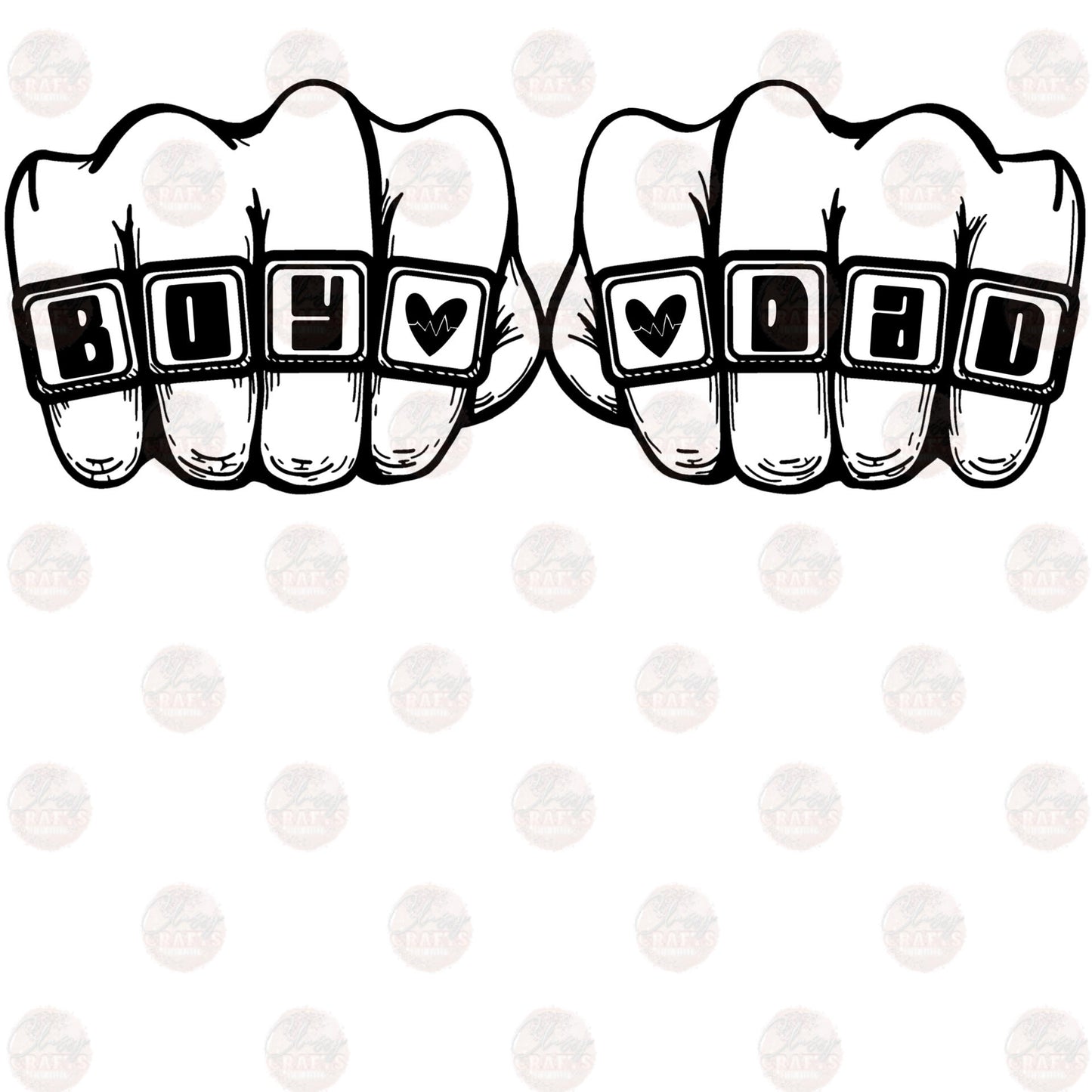 Boy Dad Knuckles Transfers