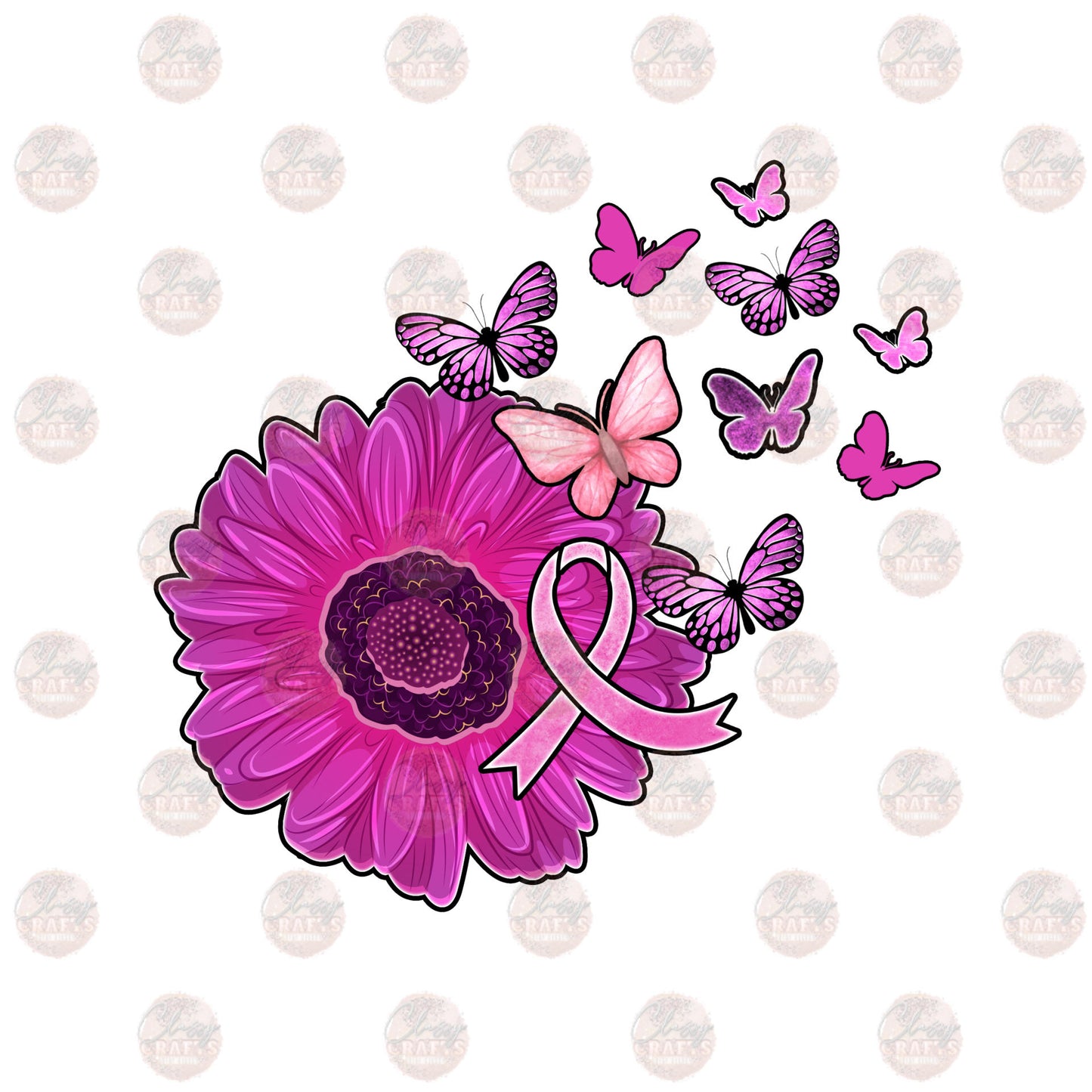 Breast Cancer Flower Transfer