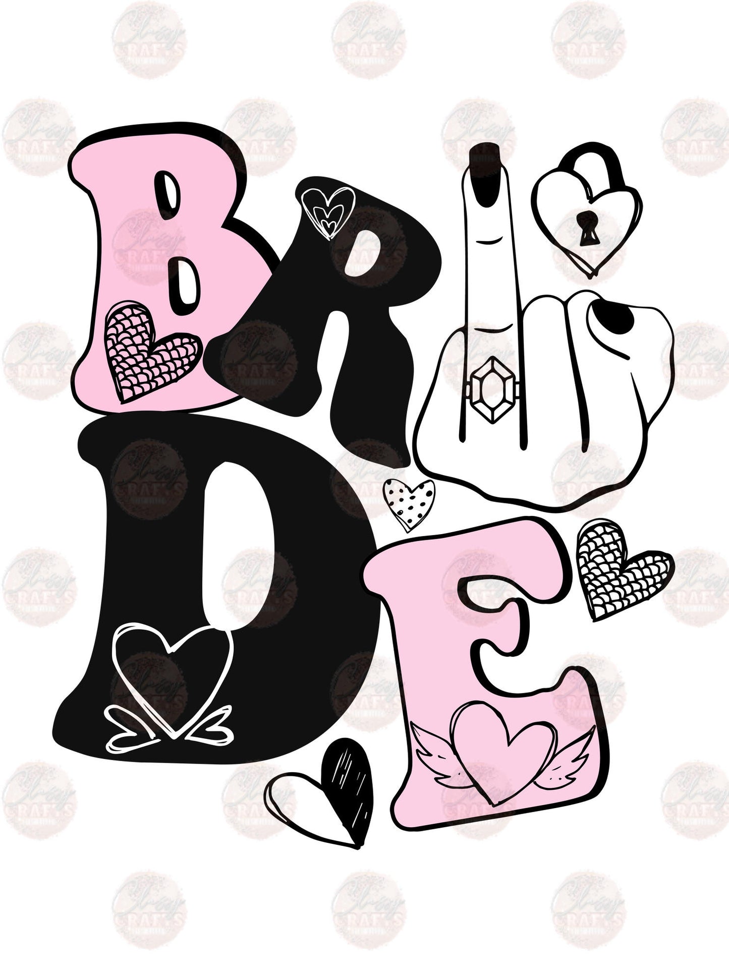 Bride & The Finger - Sublimation Transfers