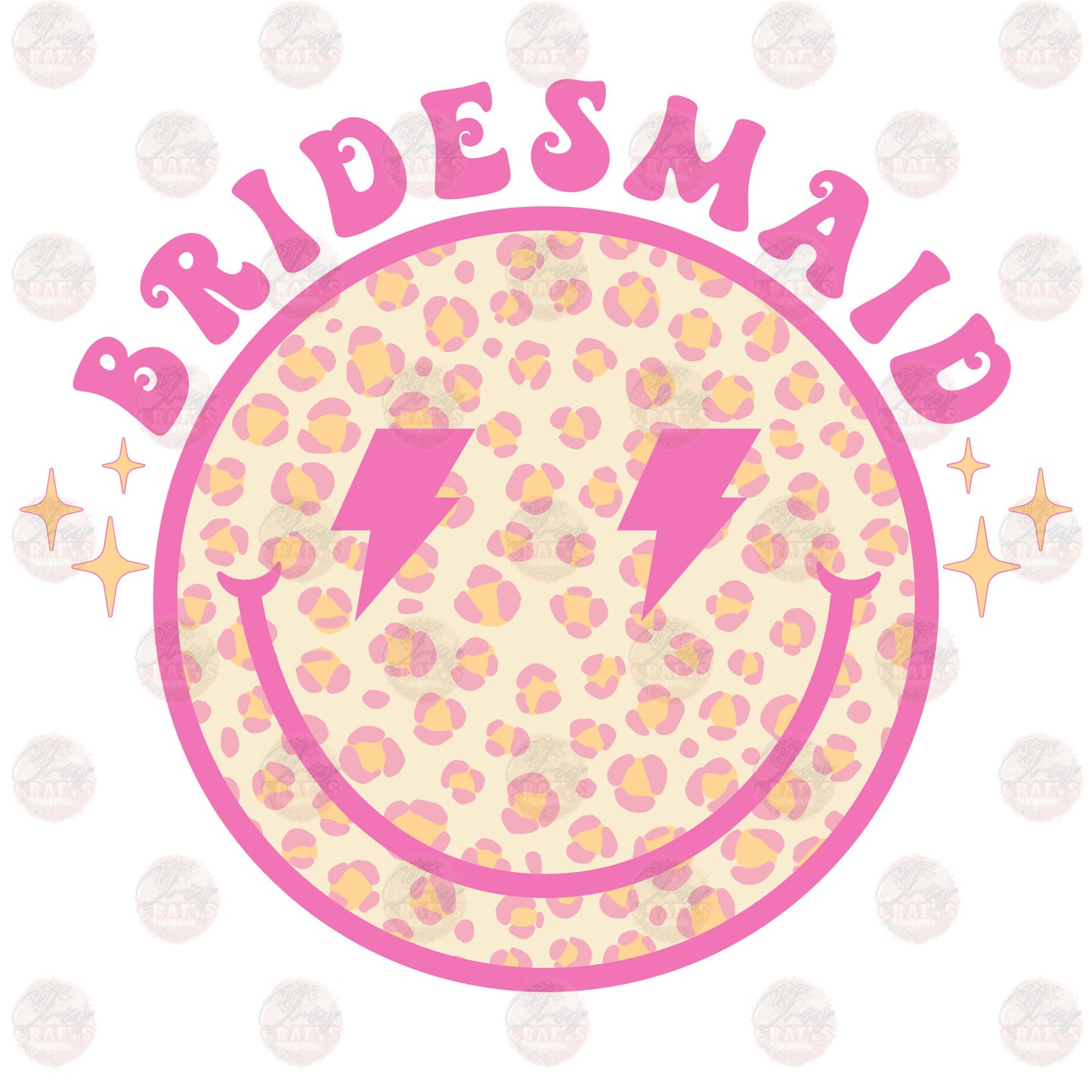 Bridesmaid Smiley Transfers