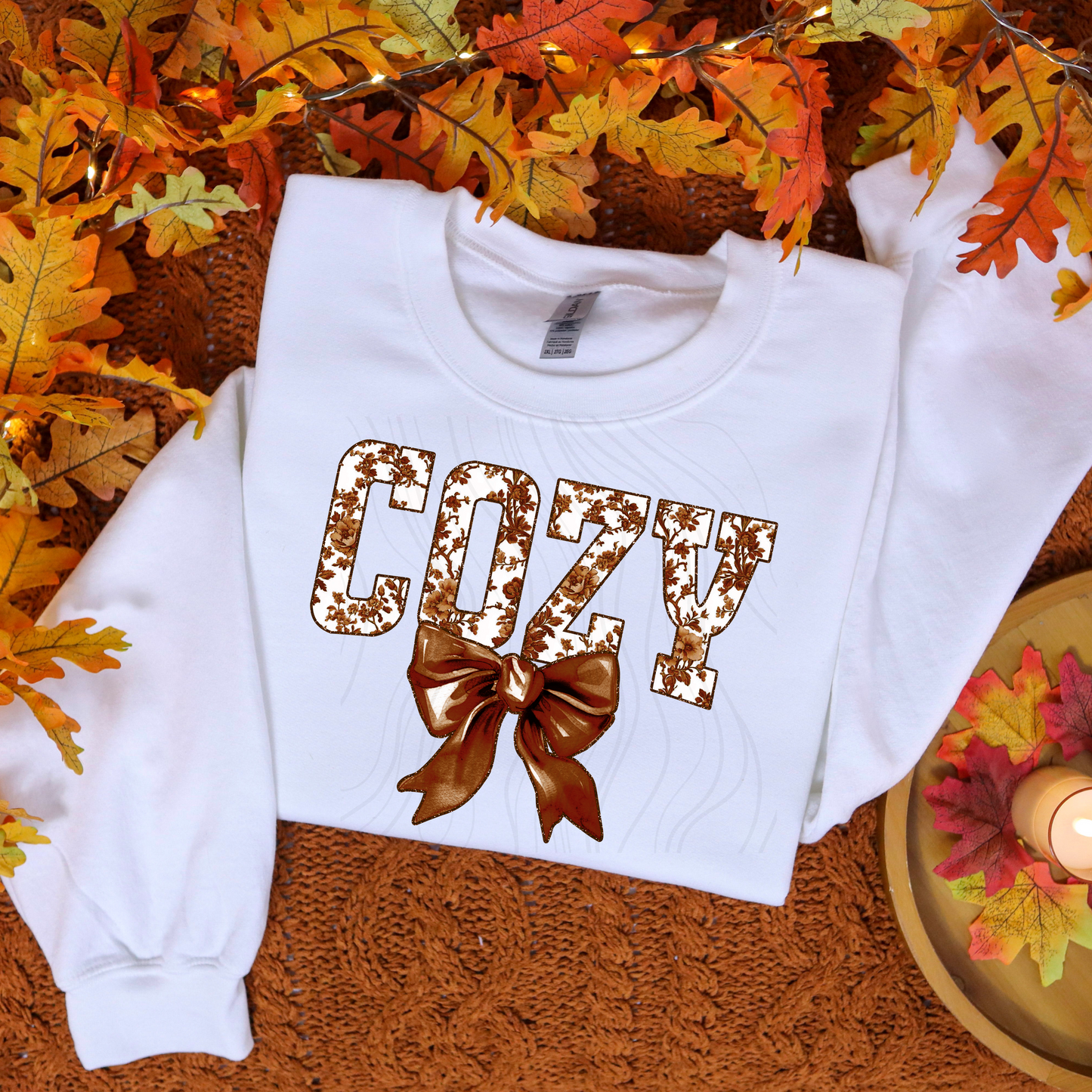 Brown Toile Cozy Transfer
