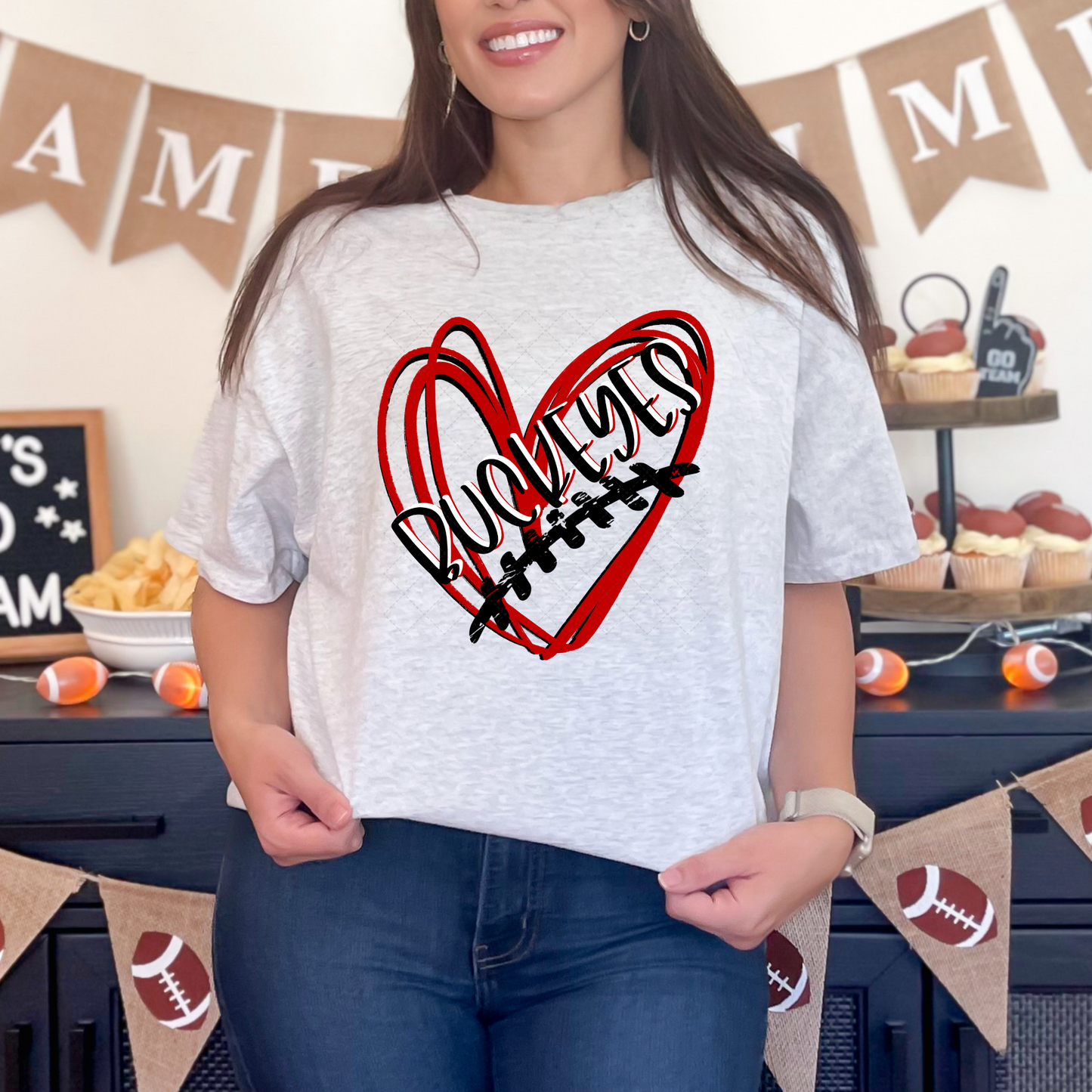OH State Buckeyes Heart Transfer