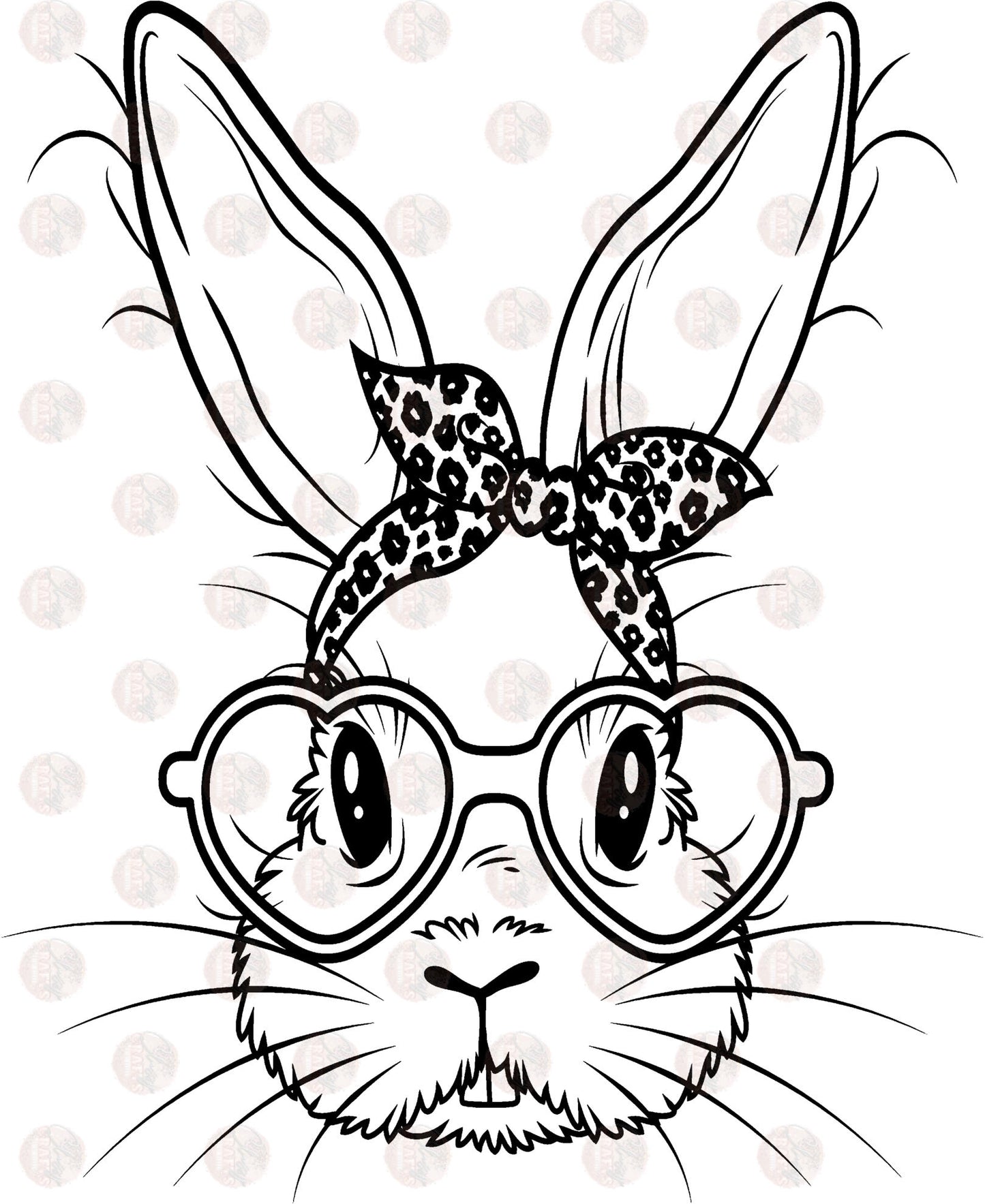 Bunny Leopard Band Transfer