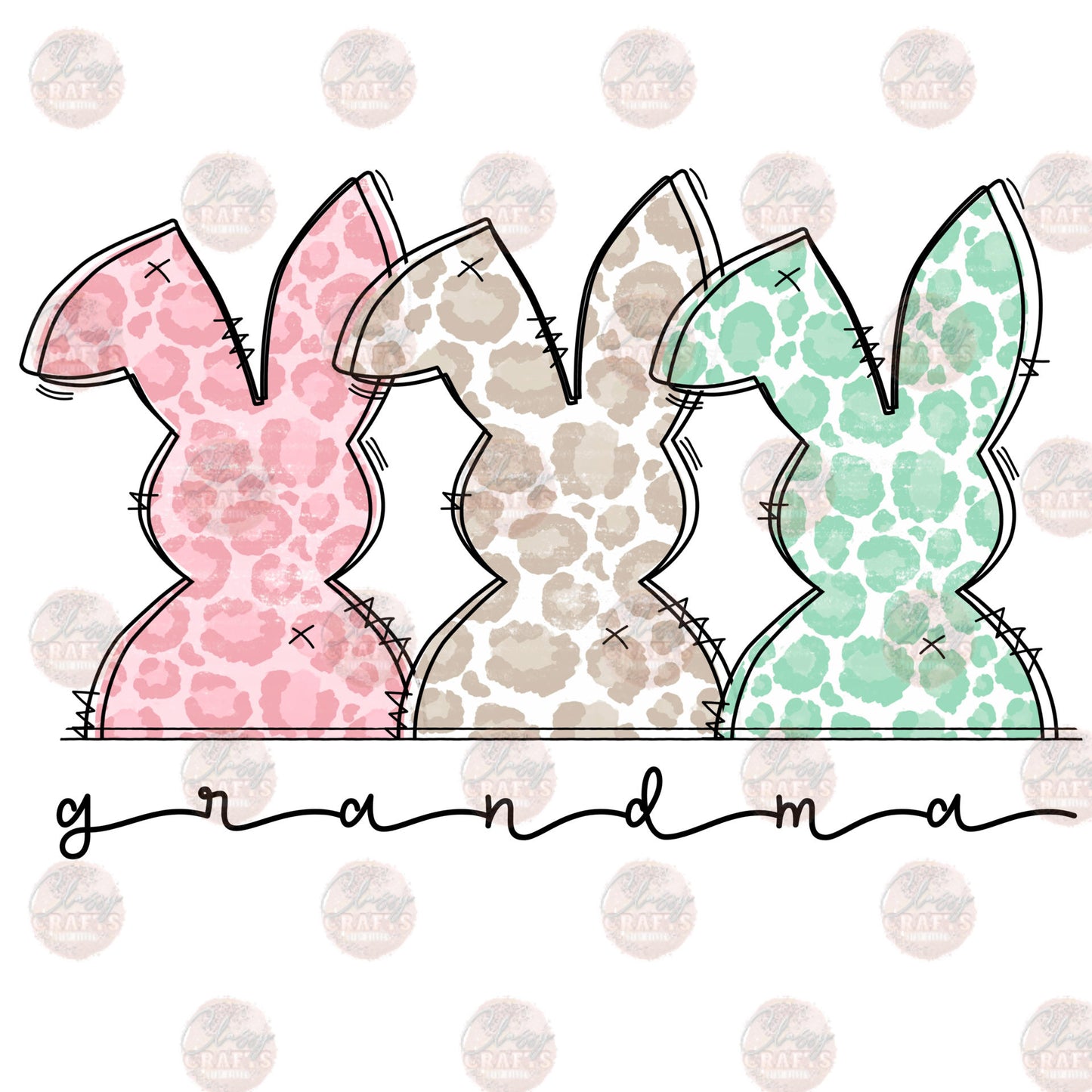 Bunny Trio Grandma Transfer