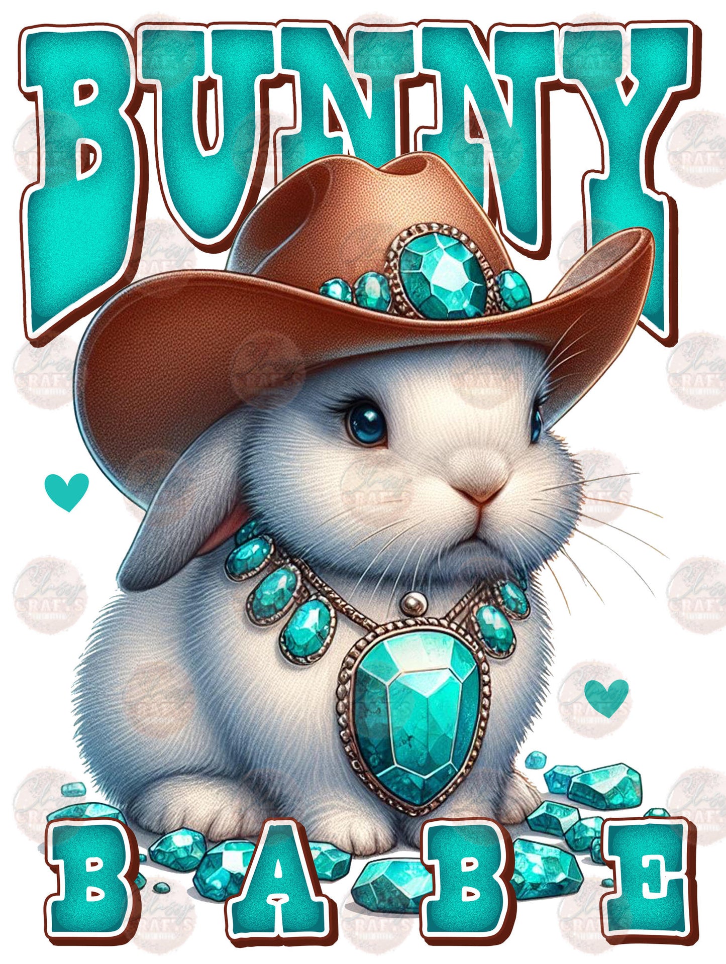 Bunny Babe Transfer ** TWO PART* SOLD SEPARATELY**