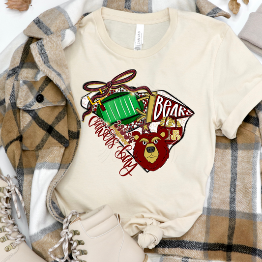 CARVERS Bay Bears Game Day Coquette Transfer