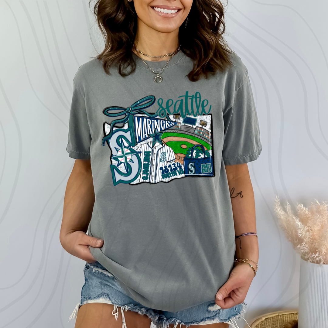 Seattle Mariners Game Day Coquette Transfer