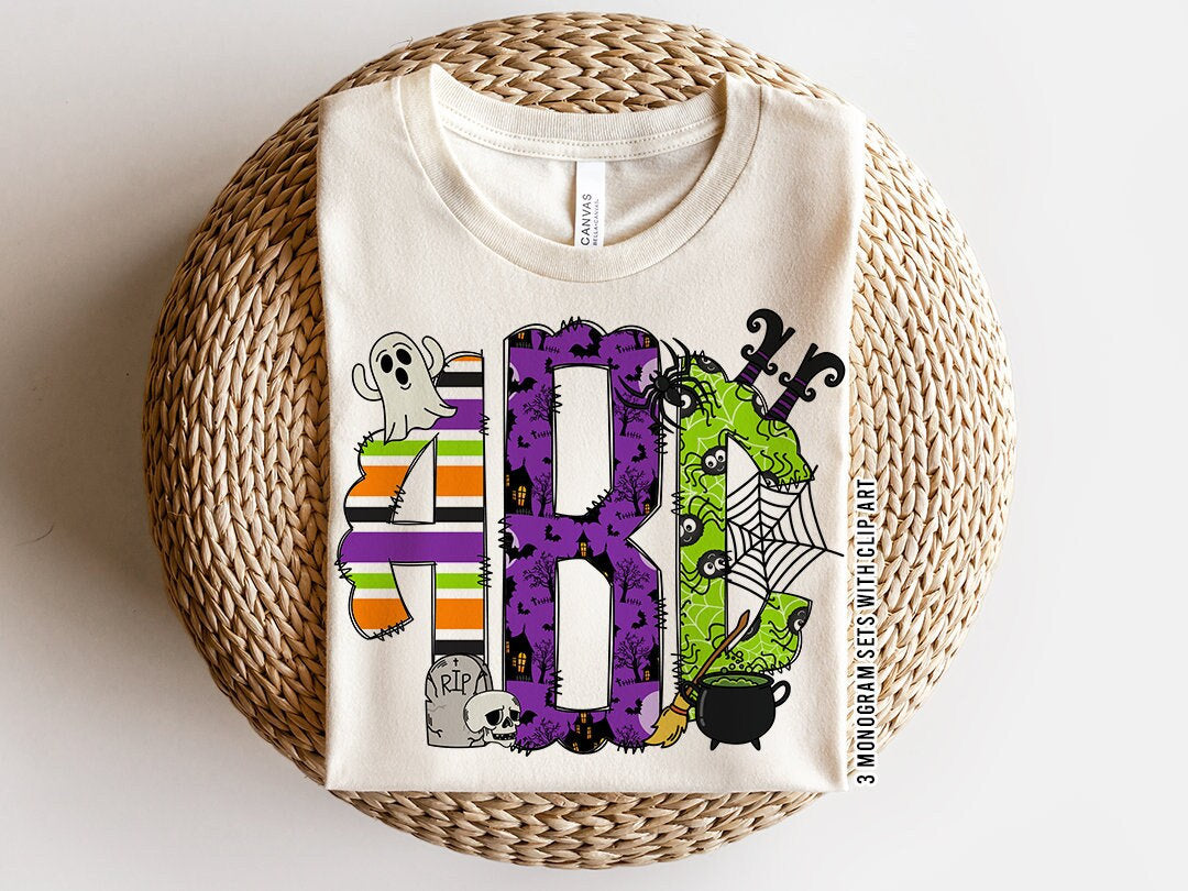 Trick or Treat - Custom Monogram Transfer