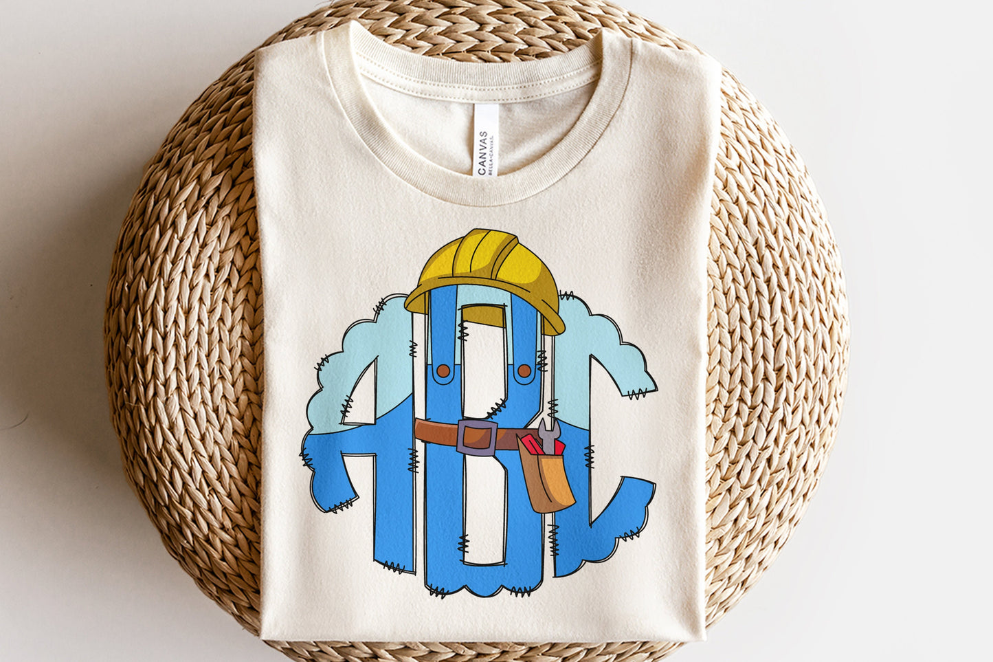 Construction - Custom Monogram Transfer
