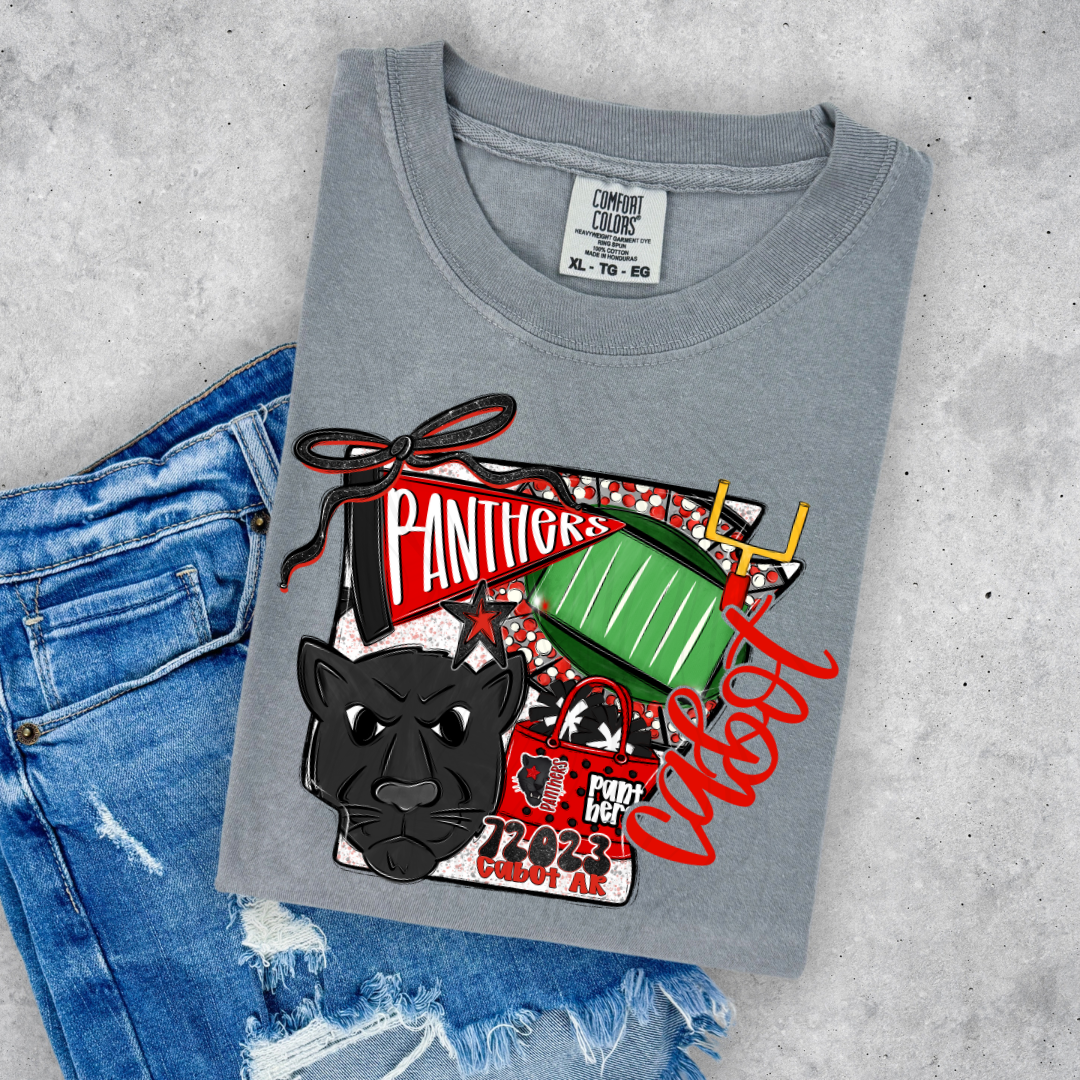 Cabot Panthers Game Day Coquette Transfer