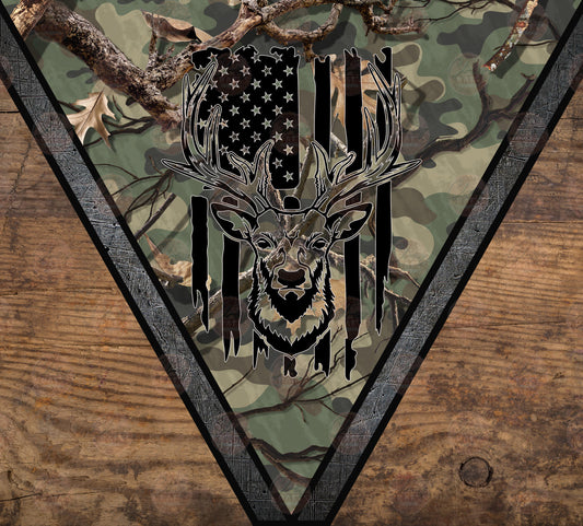 Camo Deer Tumbler Wrap