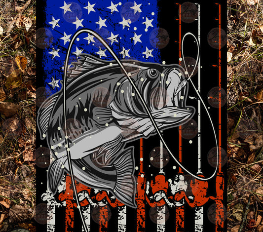 Camo Fishing Tumbler Wrap er