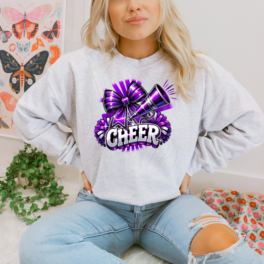 Cheer Purple Transfer