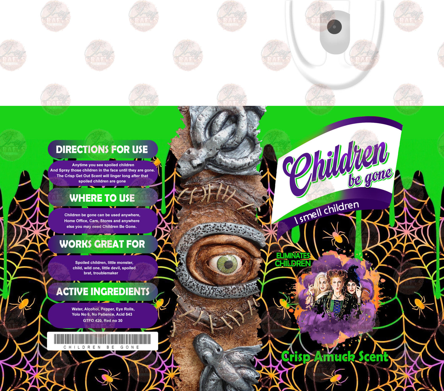 Children Be Gone Tumbler Wrap