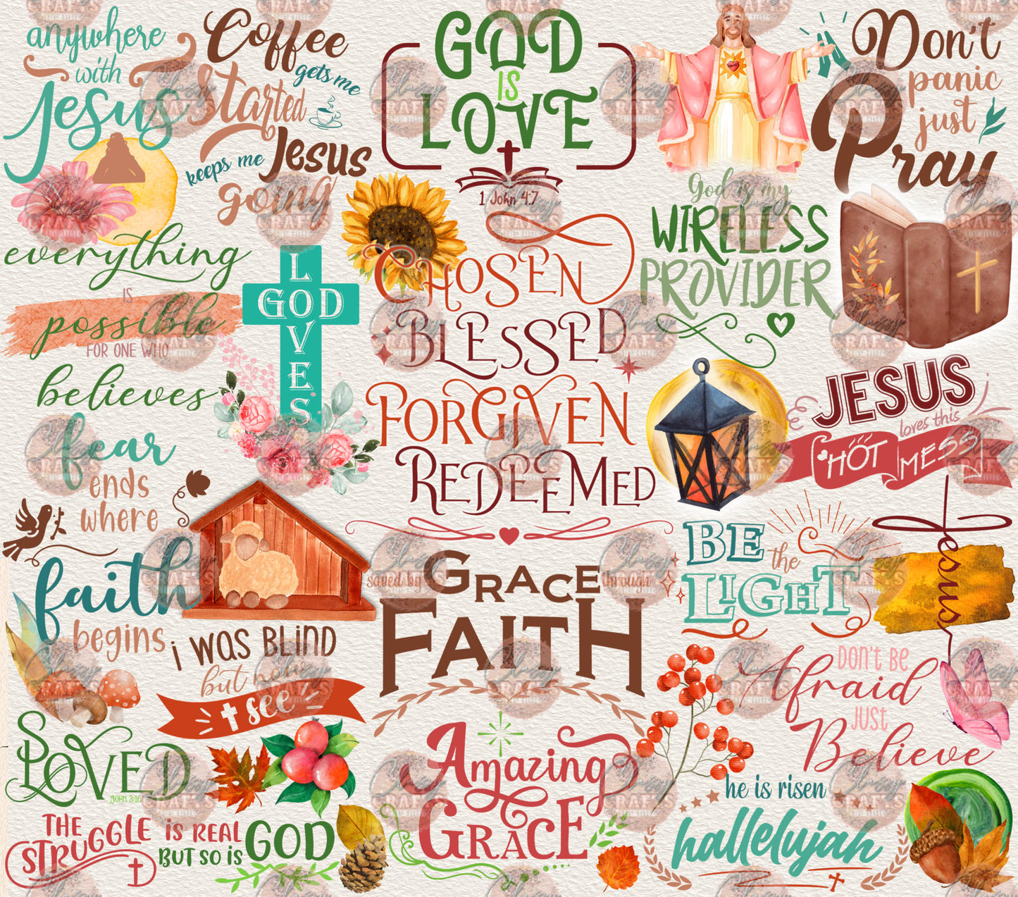 Christian Quotes Tumbler Wrap