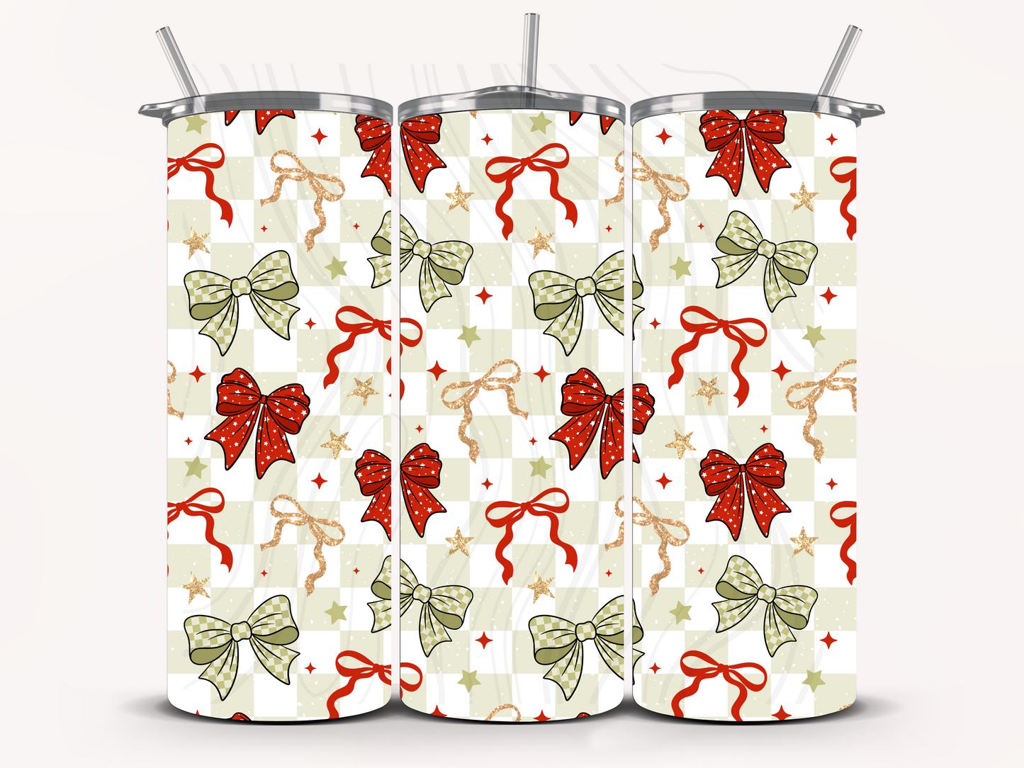 Big Bows and Stars Seamless Transfer