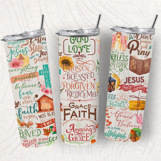 Christmas Faith Tumbler Wrap Transfer (Copy)