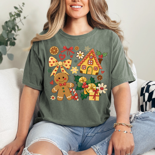 Christmas Gingerbread Coquette Transfer
