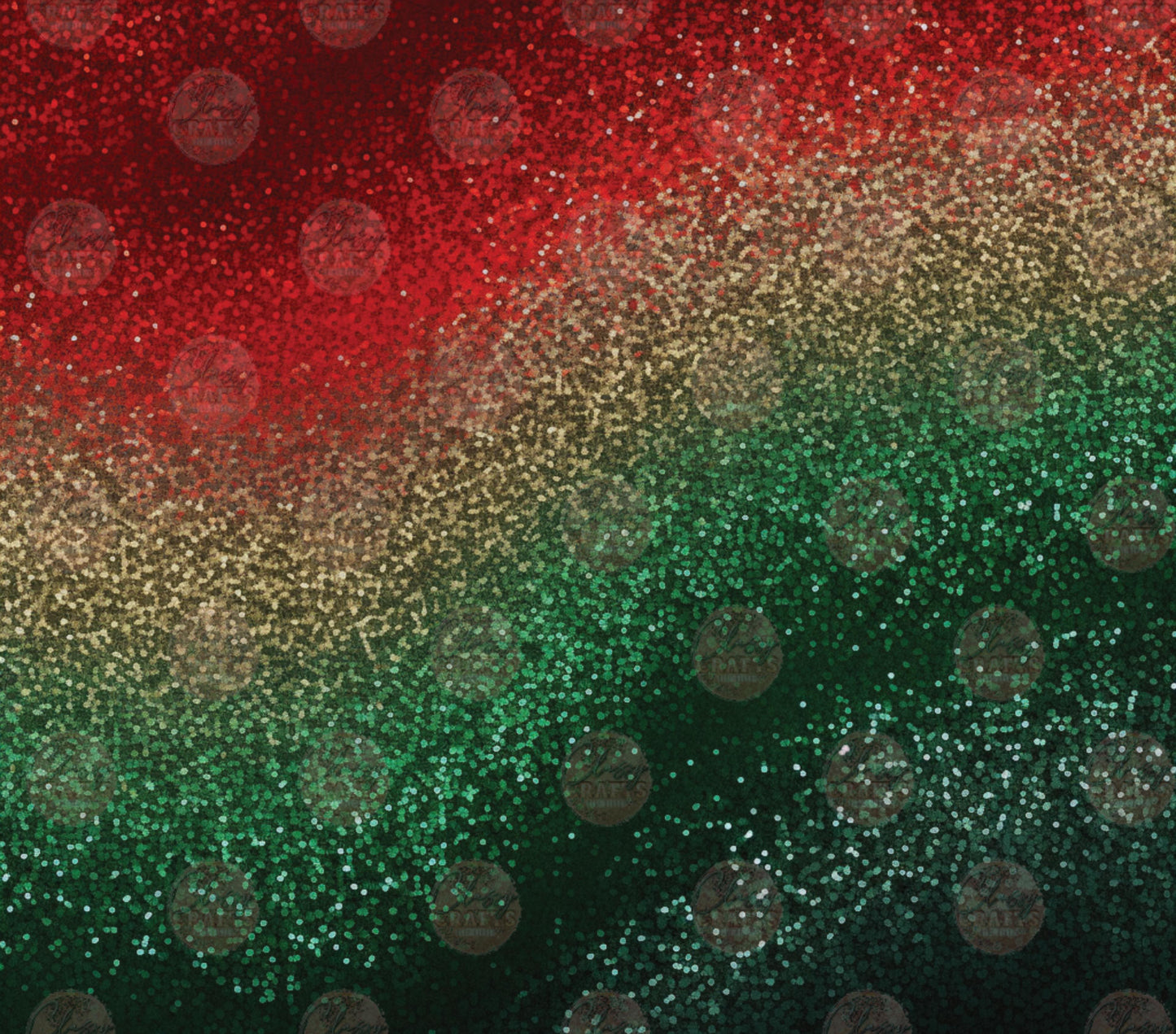 Christmas Glitter Tumbler Wrap
