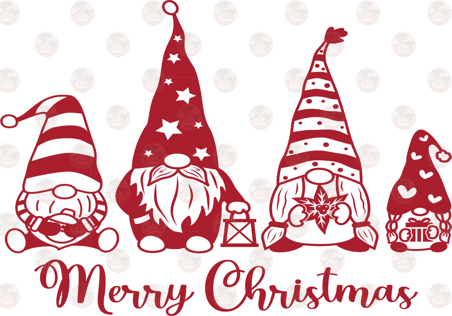 Christmas Gnomes Transfer
