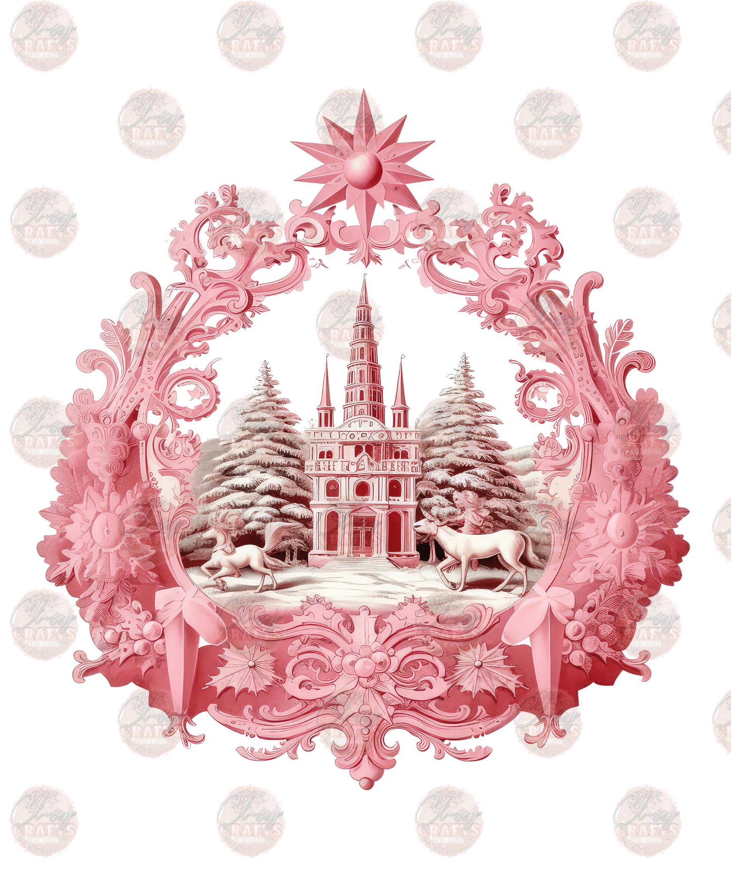Christmas In A Pink Wonderland Trasnfer