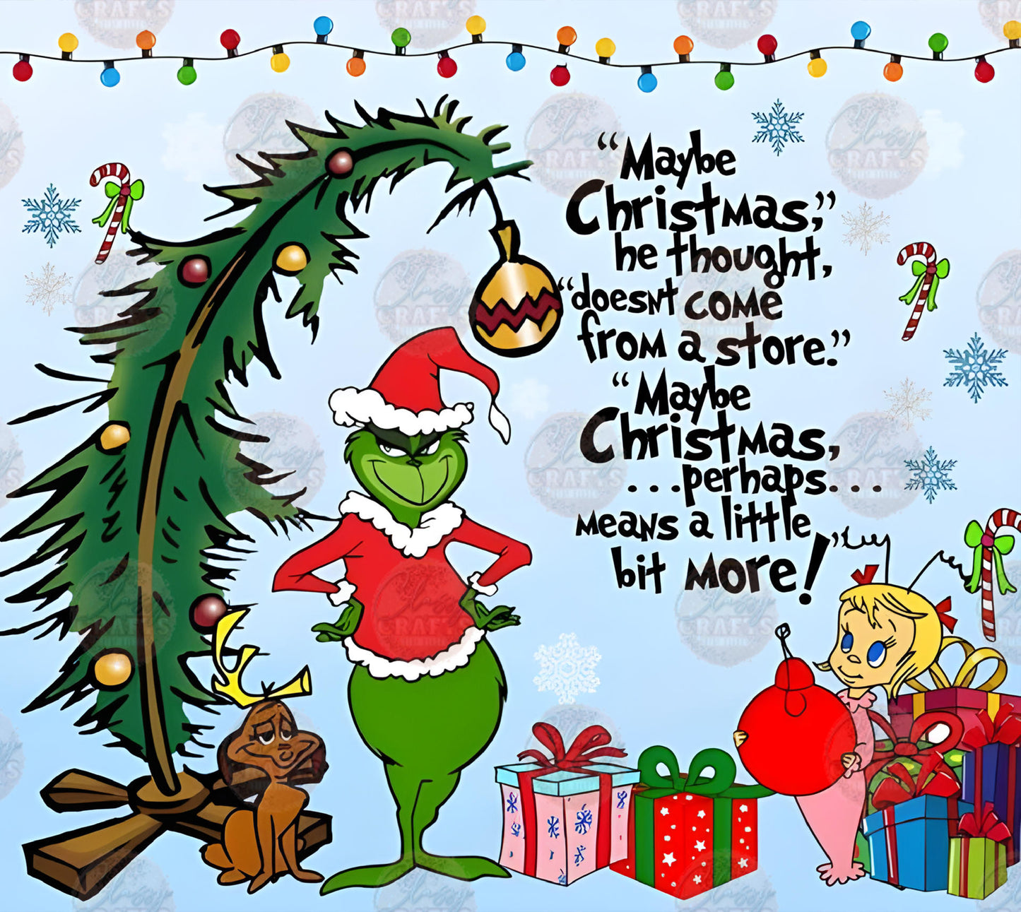 Christmas Means A Little Bit More Tumbler Wrap