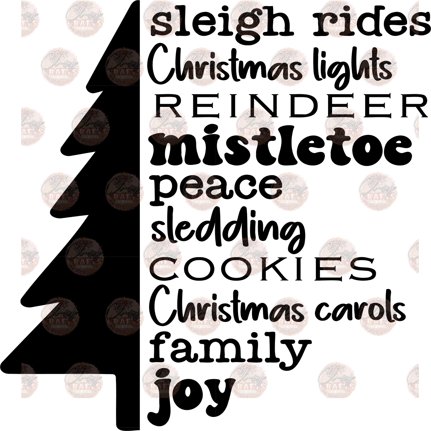 Christmas Things Transfer