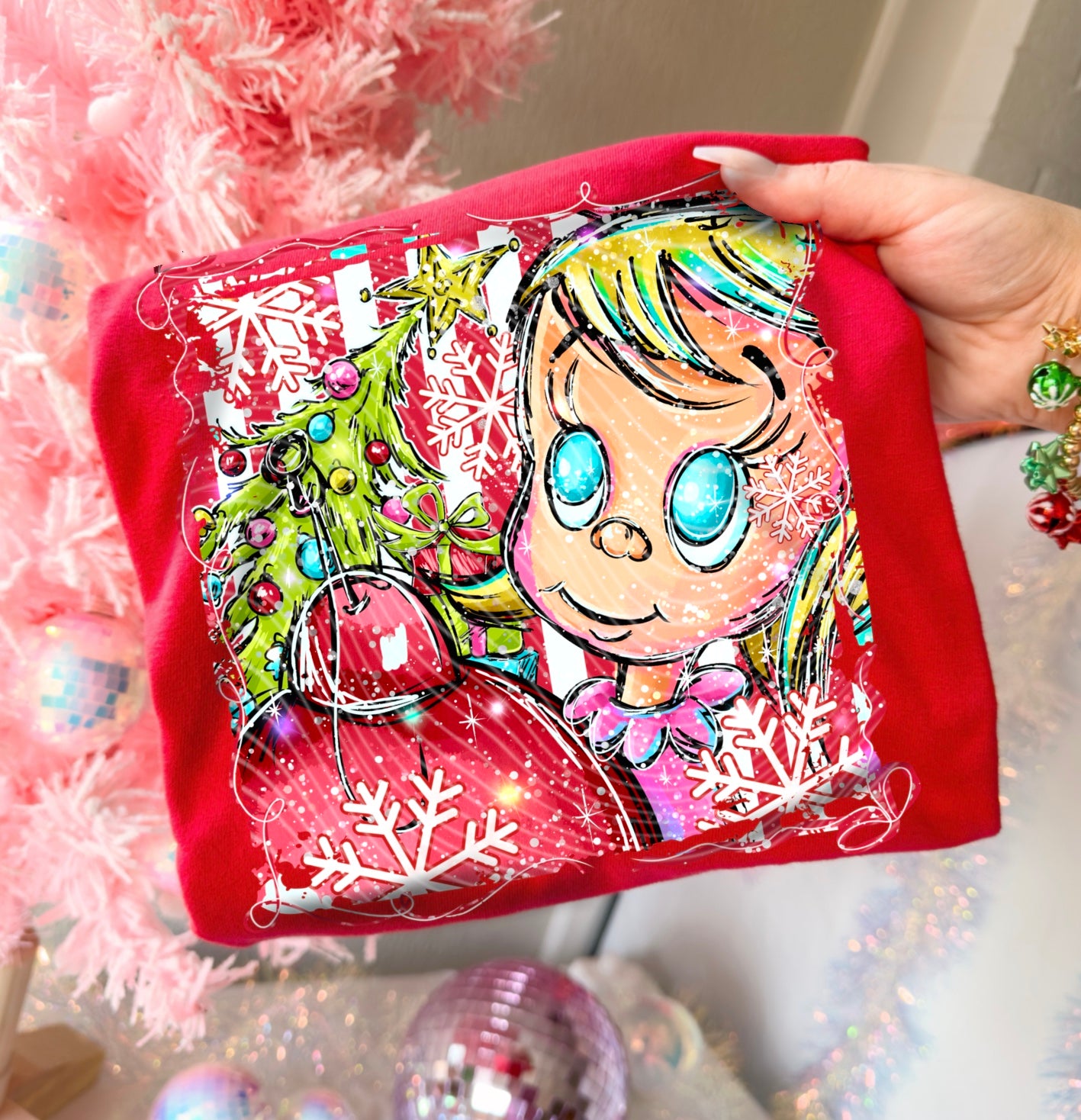 Cindy Christmas Transfer ** TWO PART* SOLD SEPARATELY**