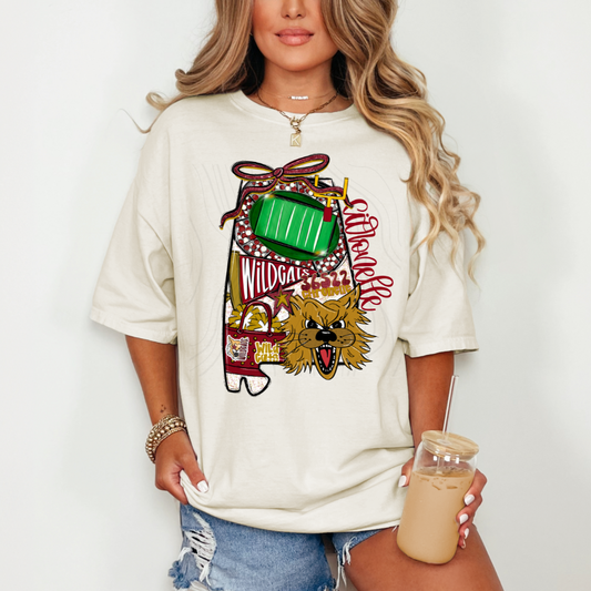 Citronelle Wildcats Game Day Coquette Transfer