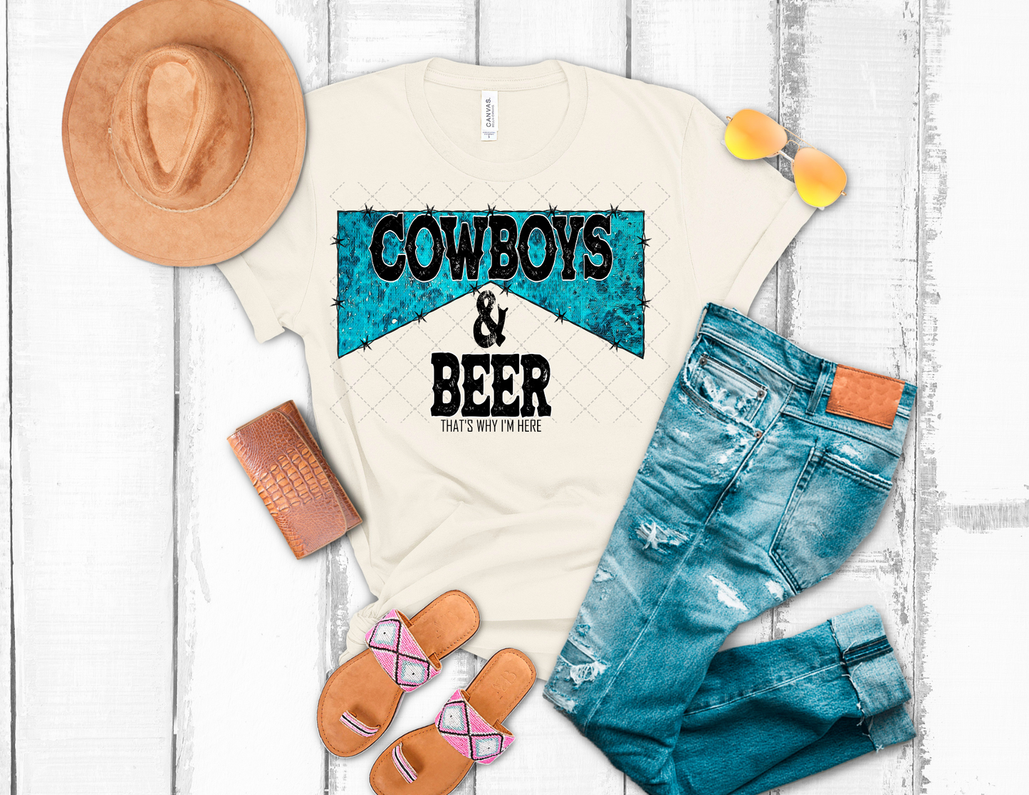 Cowboys And Beer Transfer