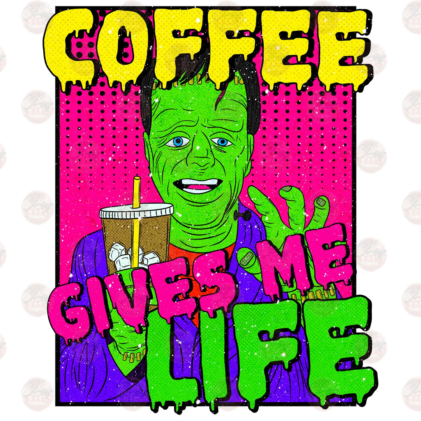 Coffee Gives Me Life Transfer