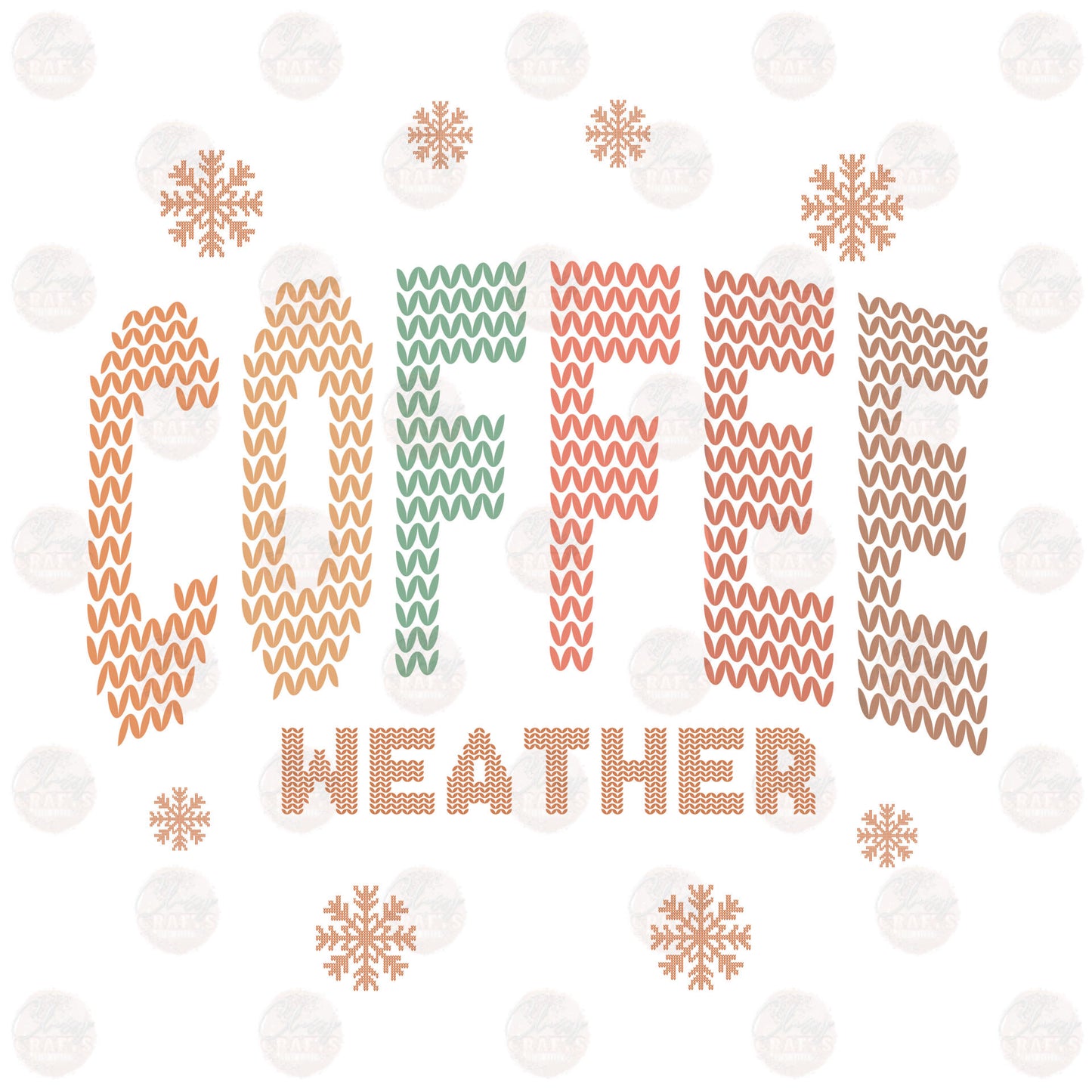 Coffee Weather Retro Transfer