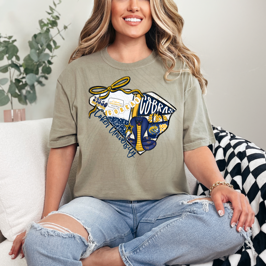 Coker University Cobras Game Day Coquette Transfer