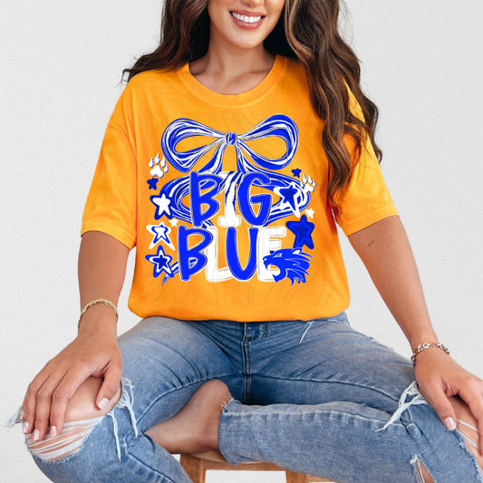 College Bows Big Blue Transfer