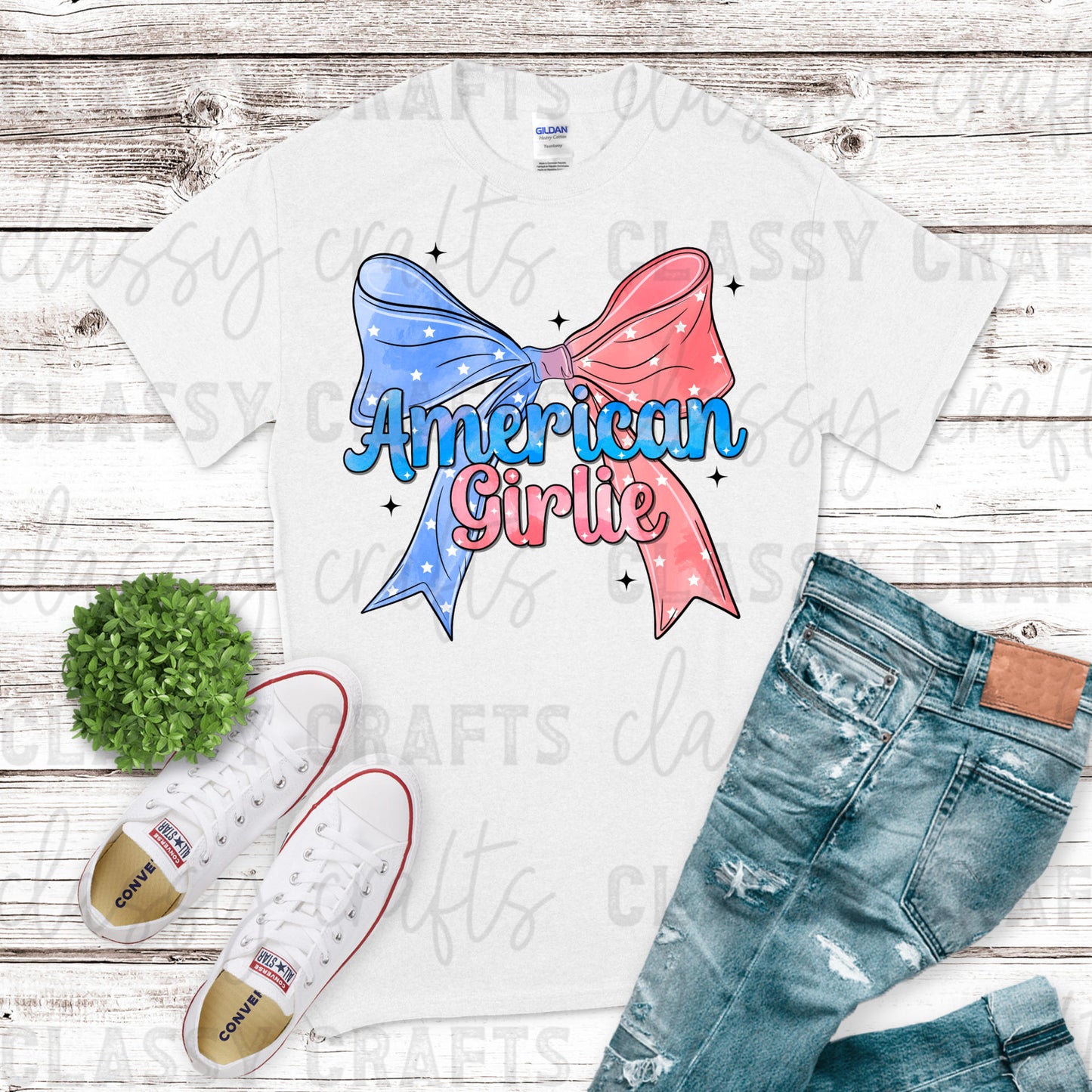Coquette American Girlie Transfer