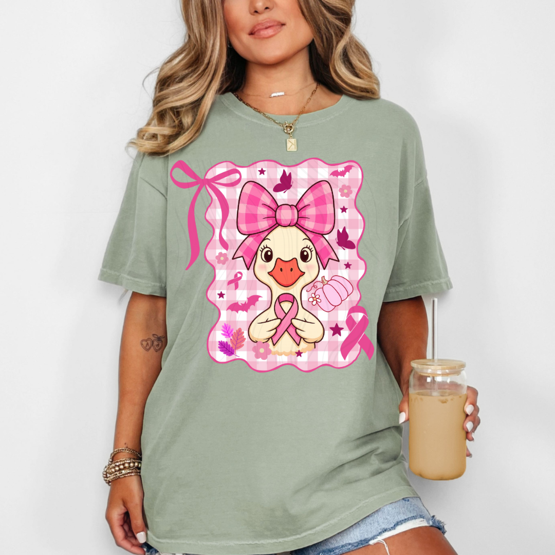 Coquette Breast Cancer Goose Transfer