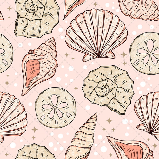 Coral Seashells Tumbler Wrap