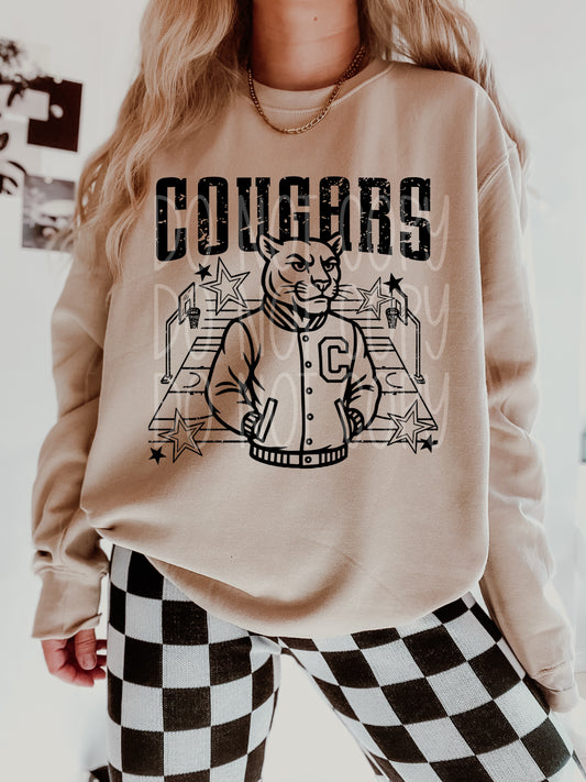 Cougars Basketball Letterman Transfer