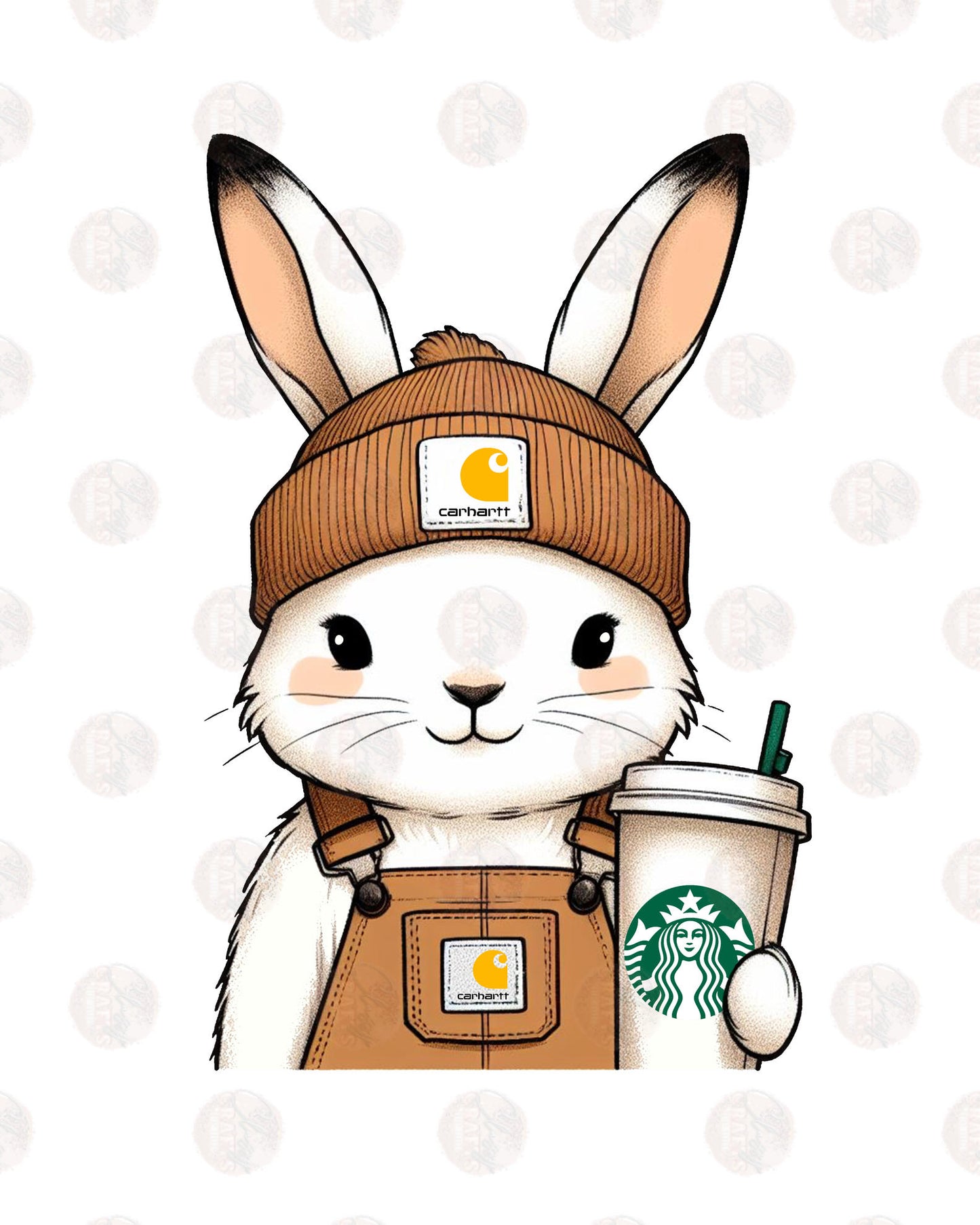 White C-Hart Bunny Transfer