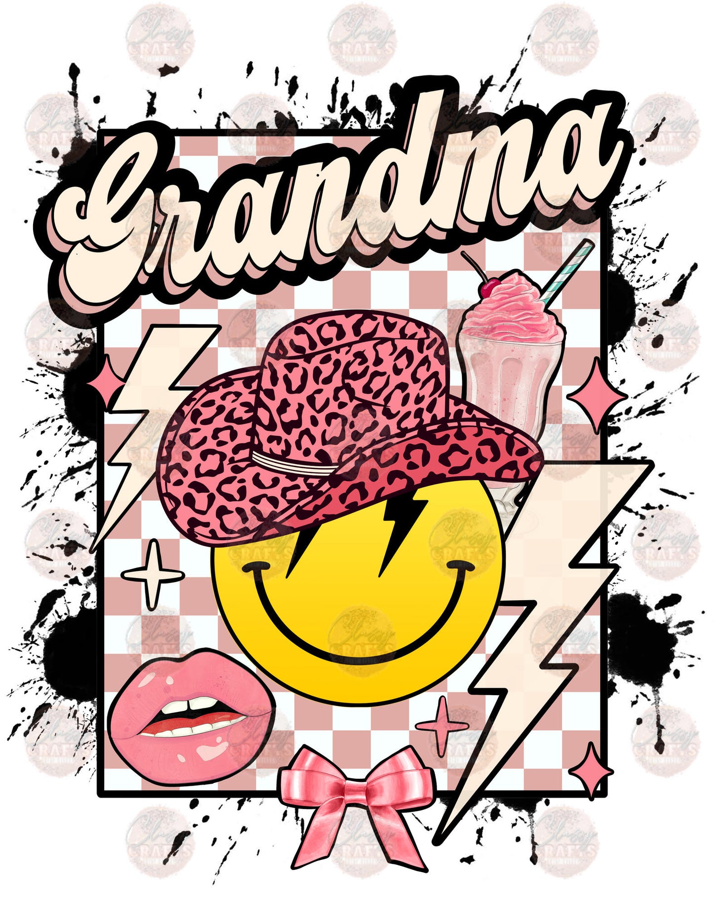 Cowgirl Grandma Smiley Transfer
