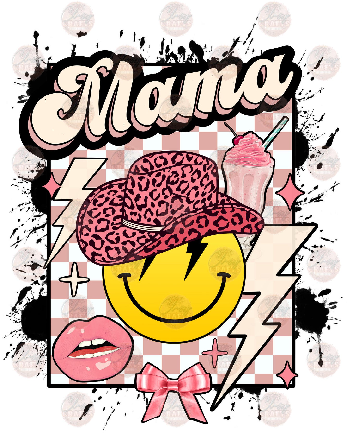 Cowgirl Mama Smiley Transfer