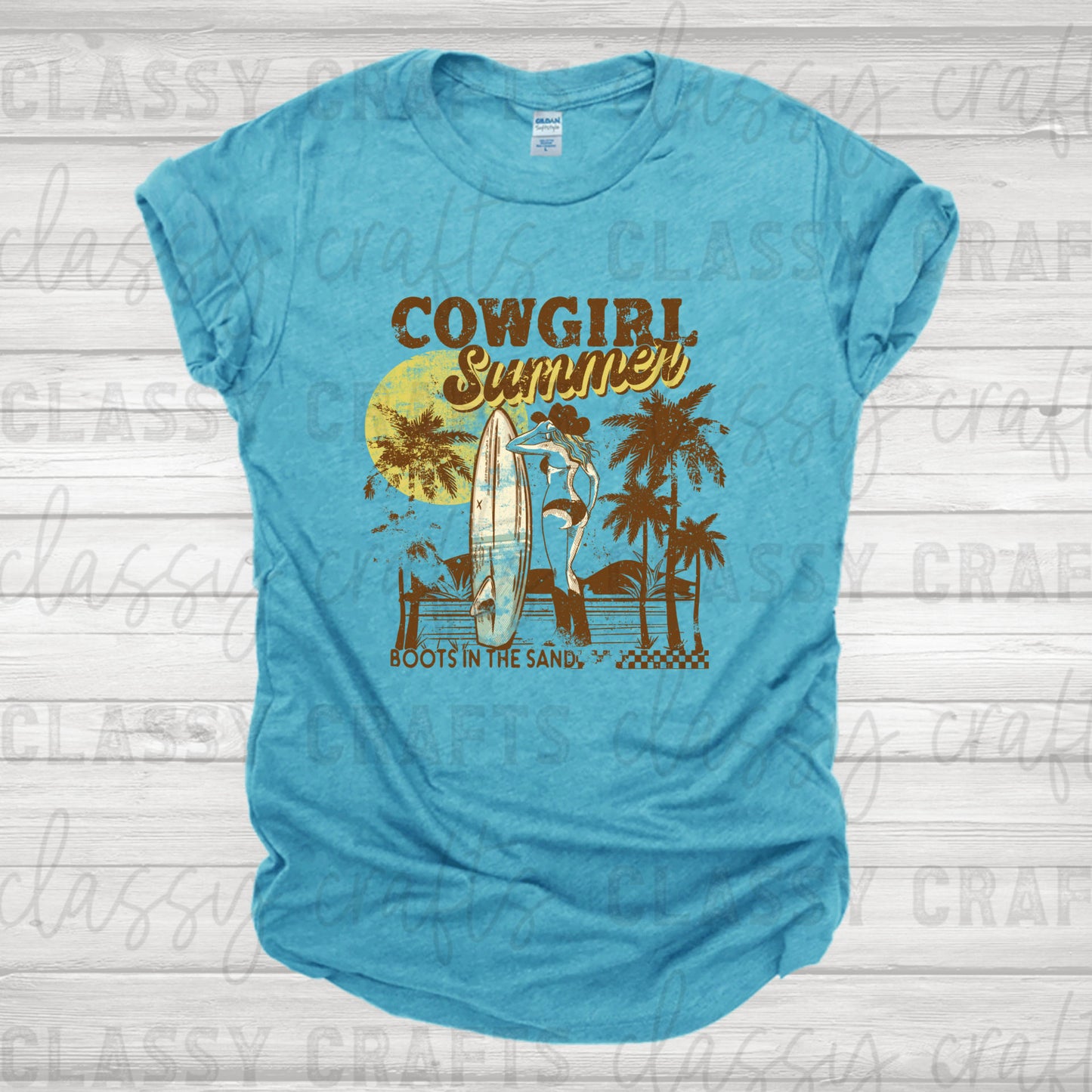 Cowgirl Summer Vintage Transfer