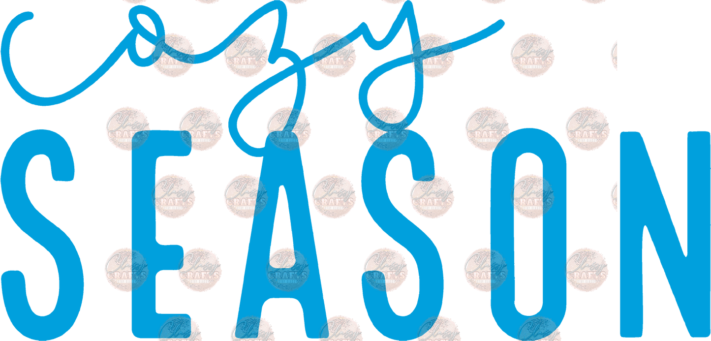 Cozy Season Blue Transfer